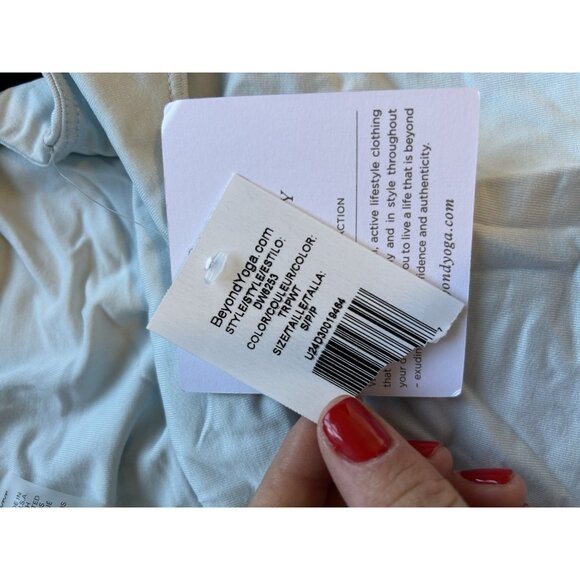 New Beyond Yoga Charmed Mini Dress Powder Blue - Picture 8 of 10